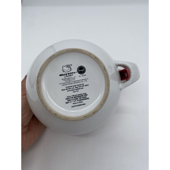 Sanrio Hello Kitty x Nissin Cup Noodles Soup Mug With Spoon | Holds 24 Ounces - Picture 6 of 6